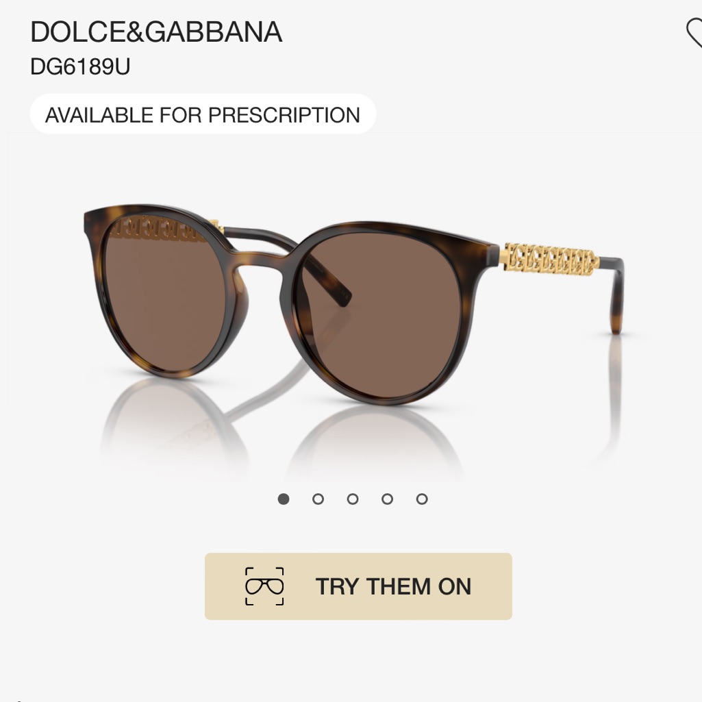 Brand New DolceGabbana Style Dg6189u Size 52